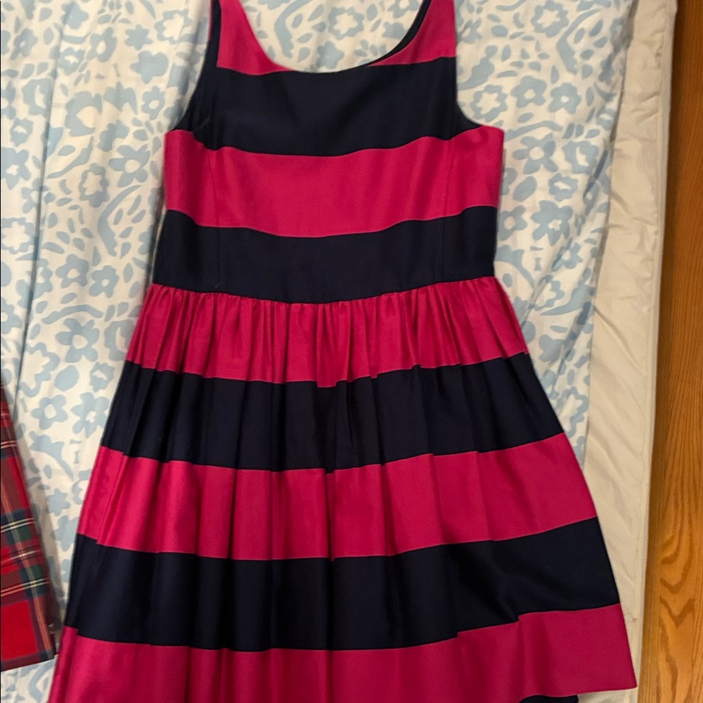 Ralph Lauren Pink and Navy Striped Kids Dress
